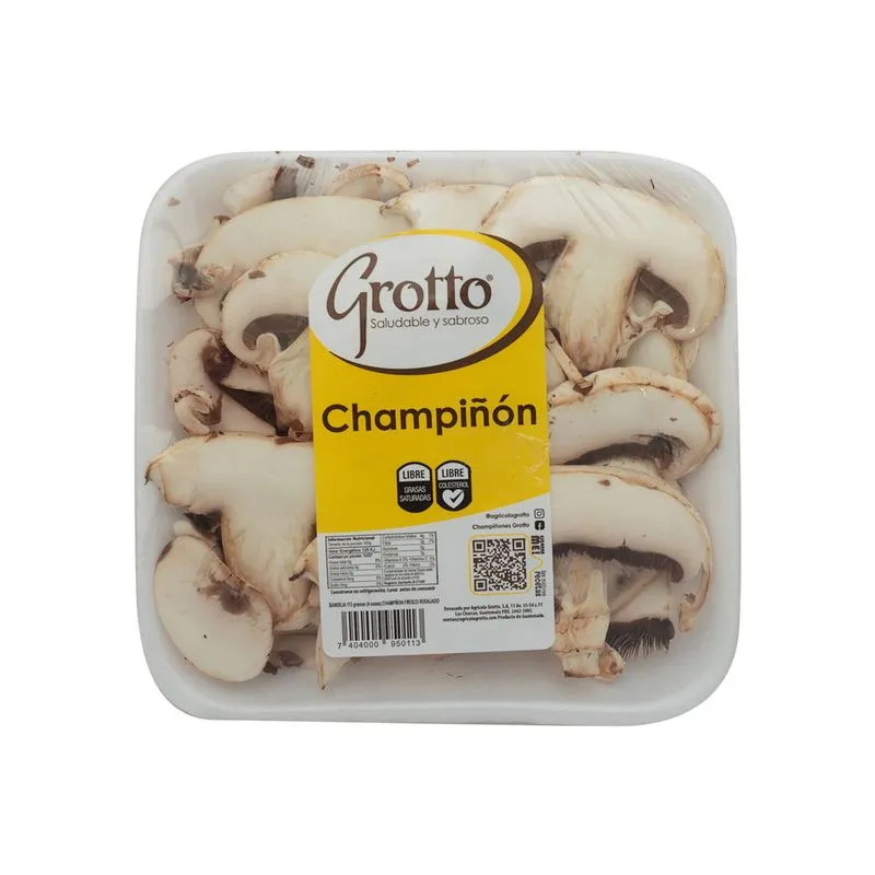 Champiñón Blanco Entero Grotto Bandeja 170  Gramo
