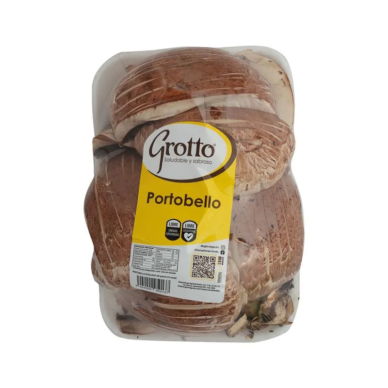 Champiñón Portabello Rebanado Grotto Bandeja 340 Gramo