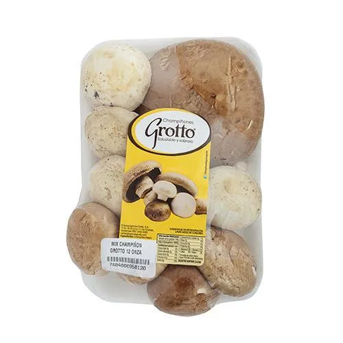 [C0004] Champiñón Mixto Entero Grotto Bandeja 340 Gramo